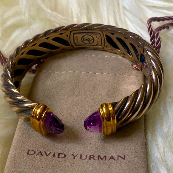 David Yurman waverly Amethyst 18k gold and silver bracelet - Picture 1 of 6